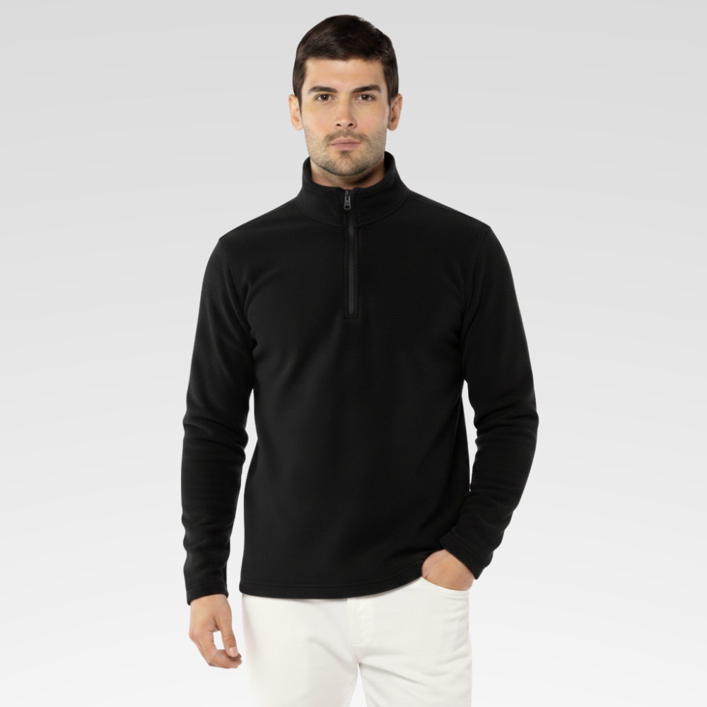 Suéter Masculino - Gola Alta com Zíper