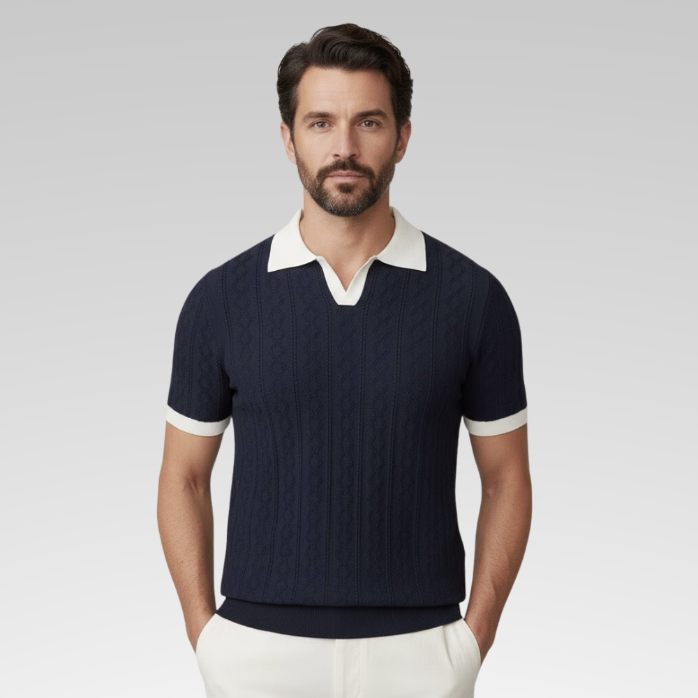 Camisa Polo Masculina - Tricot Elegance