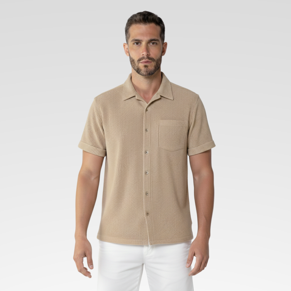 Camisa Casual Masculina – Veludo Cotelê
