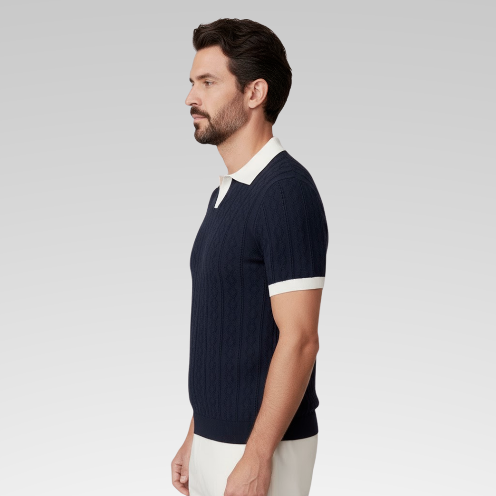 Camisa Polo Masculina - Tricot Elegance