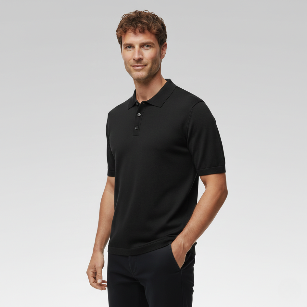 Camisa Polo Masculina - Seda Gelo