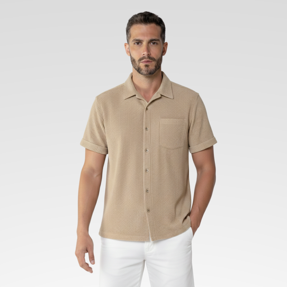 Camisa Casual Masculina – Veludo Cotelê
