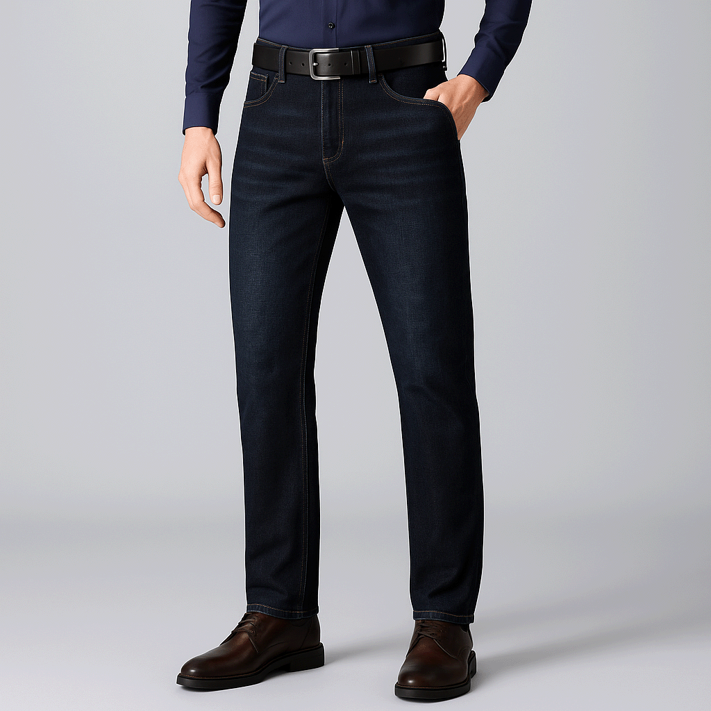 Calça Jeans Clássica Masculina - Fiber Prime