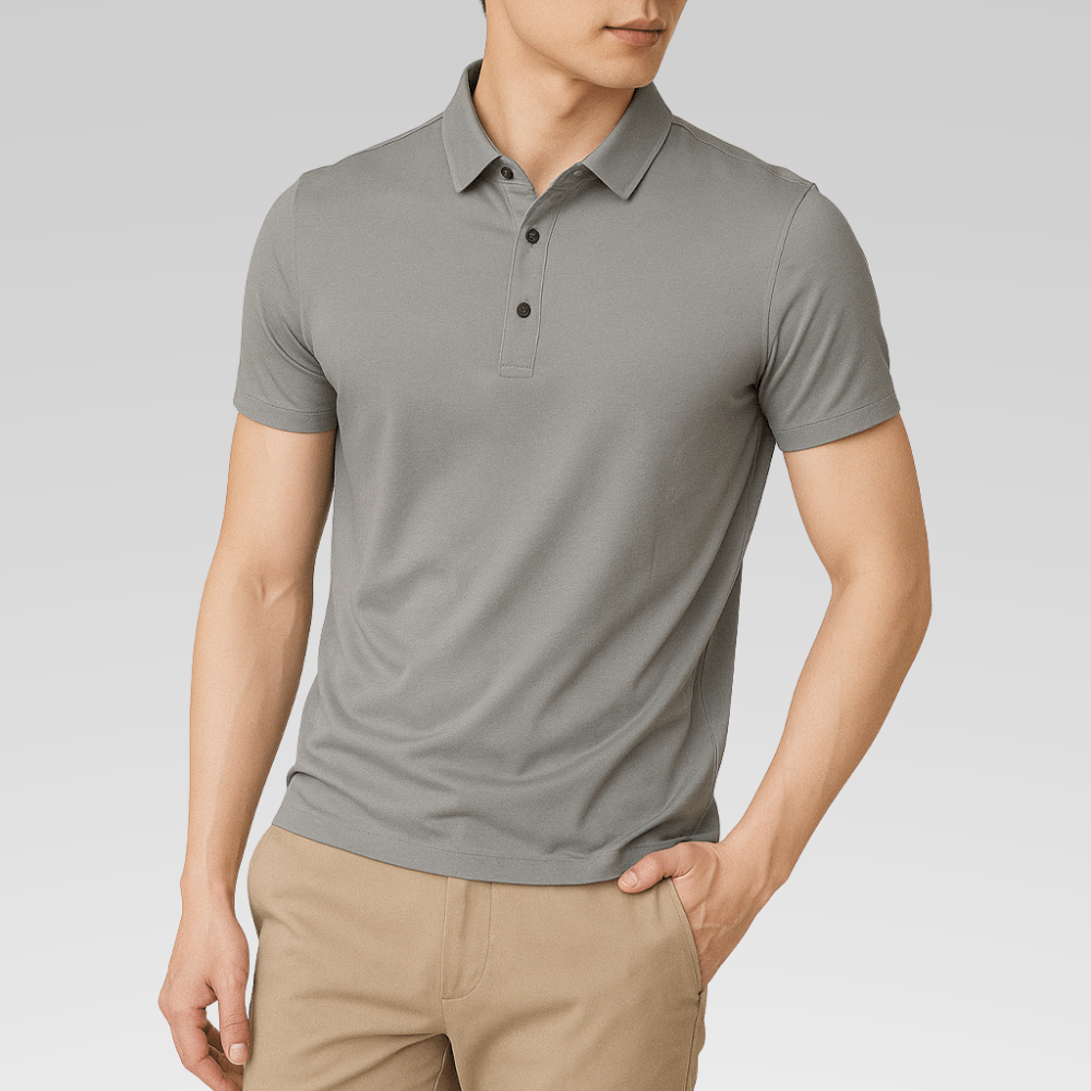 Camisa Polo Masculina - Seda Gelo