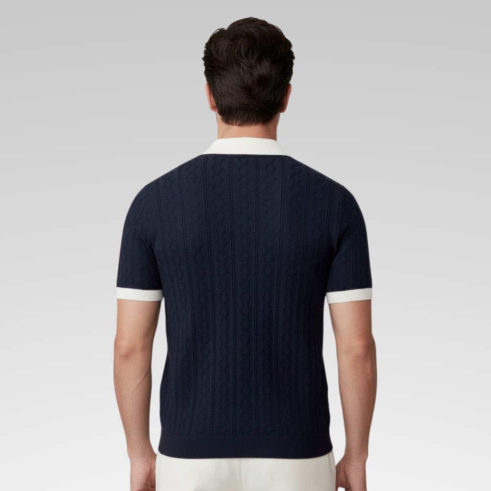 Camisa Polo Masculina - Tricot Elegance