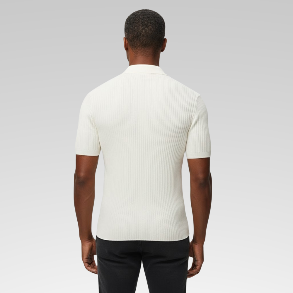 Camisa Polo Masculina - Tricot Canelada