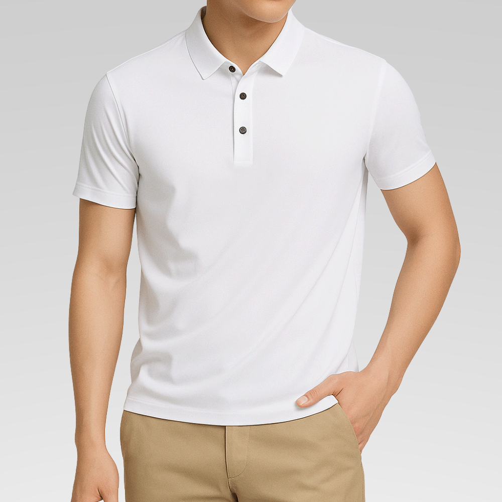 Camisa Polo Masculina - Seda Gelo