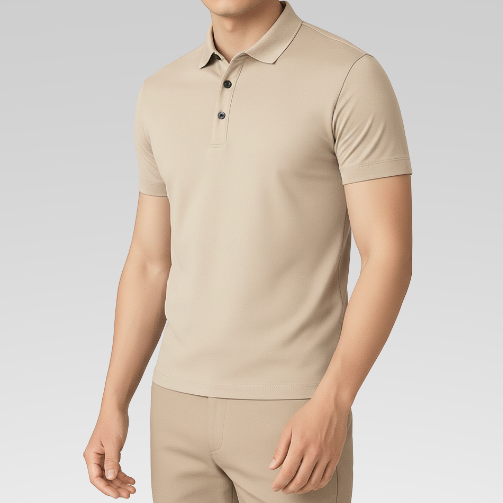 Camisa Polo Masculina - Seda Gelo