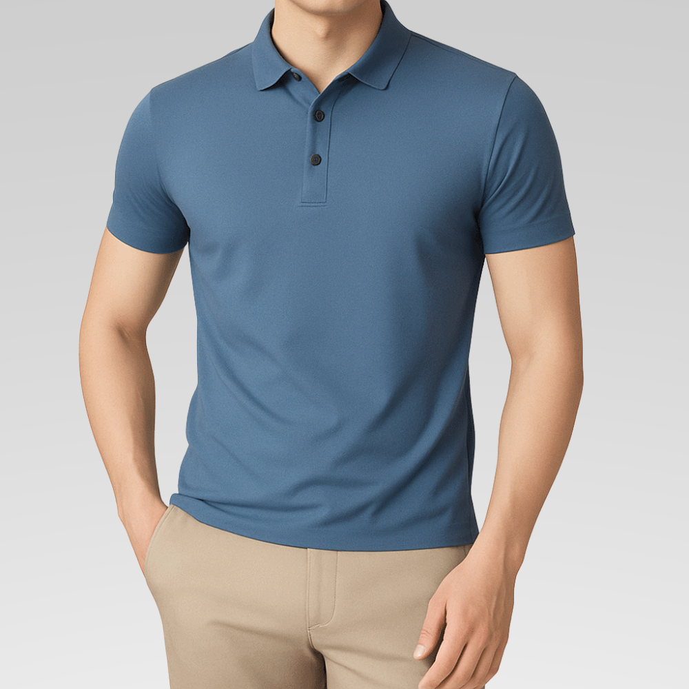 Camisa Polo Masculina - Seda Gelo