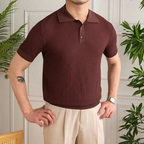 Camisa Polo Masculina – Tricot Chevron