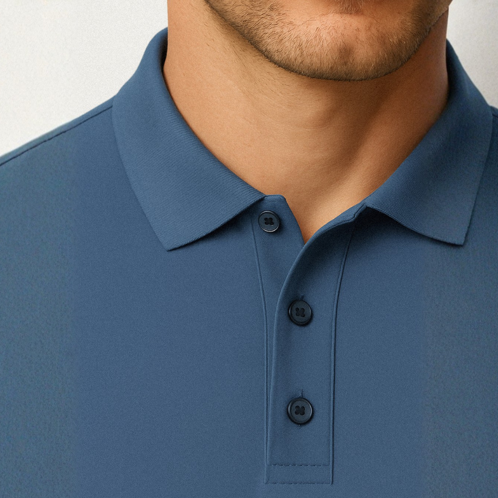 Camisa Polo Masculina - Seda Gelo