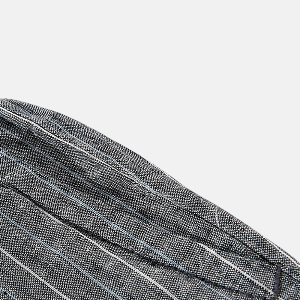 Bermuda Masculina de Linho - Listrada