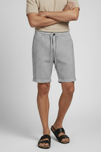 Bermuda Masculina de Linho - Listrada