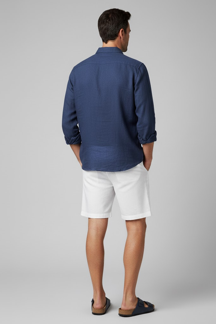 Bermuda Masculina de Linho – White