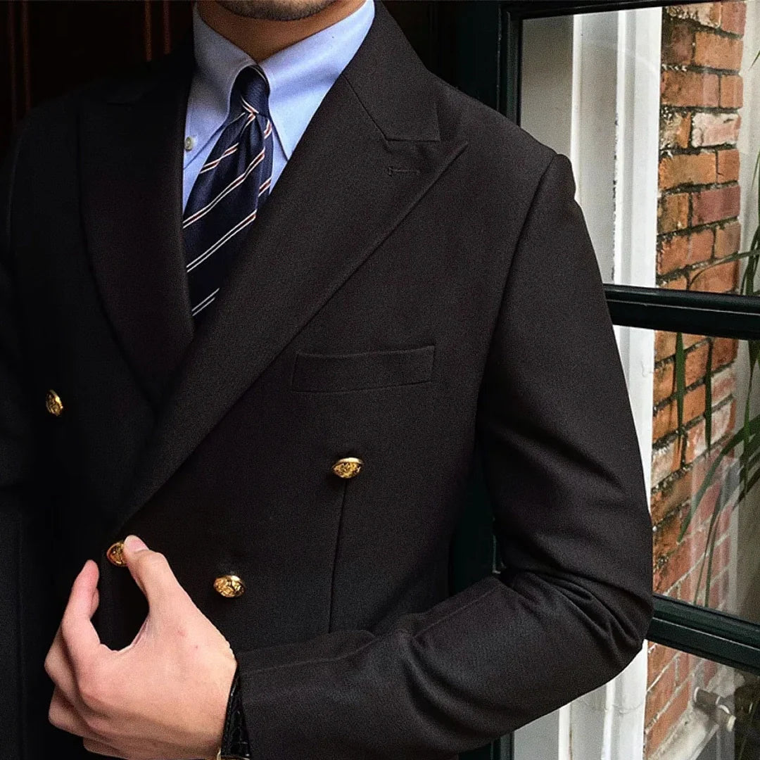 Blazer Masculino Transpassado - Hermes Premium