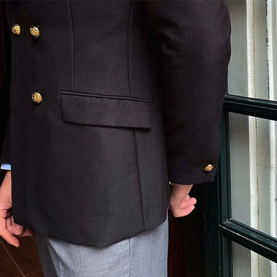 Blazer Masculino Transpassado - Hermes Premium