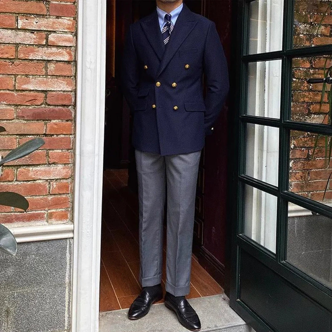 Blazer Masculino Transpassado - Hermes Premium