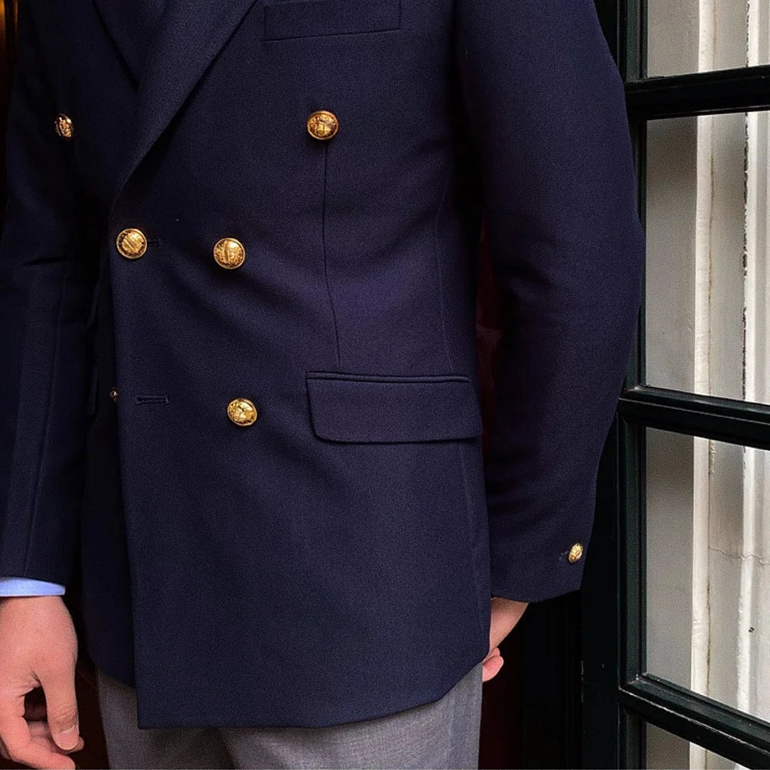 Blazer Masculino Transpassado - Hermes Premium