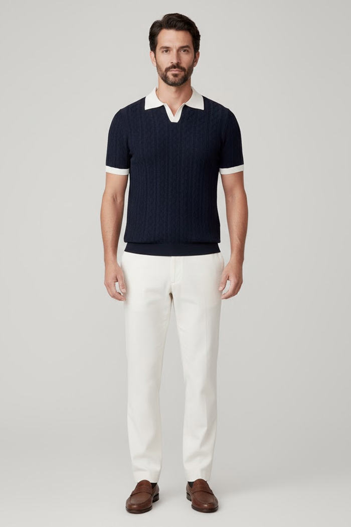 Camisa Polo Masculina - Tricot