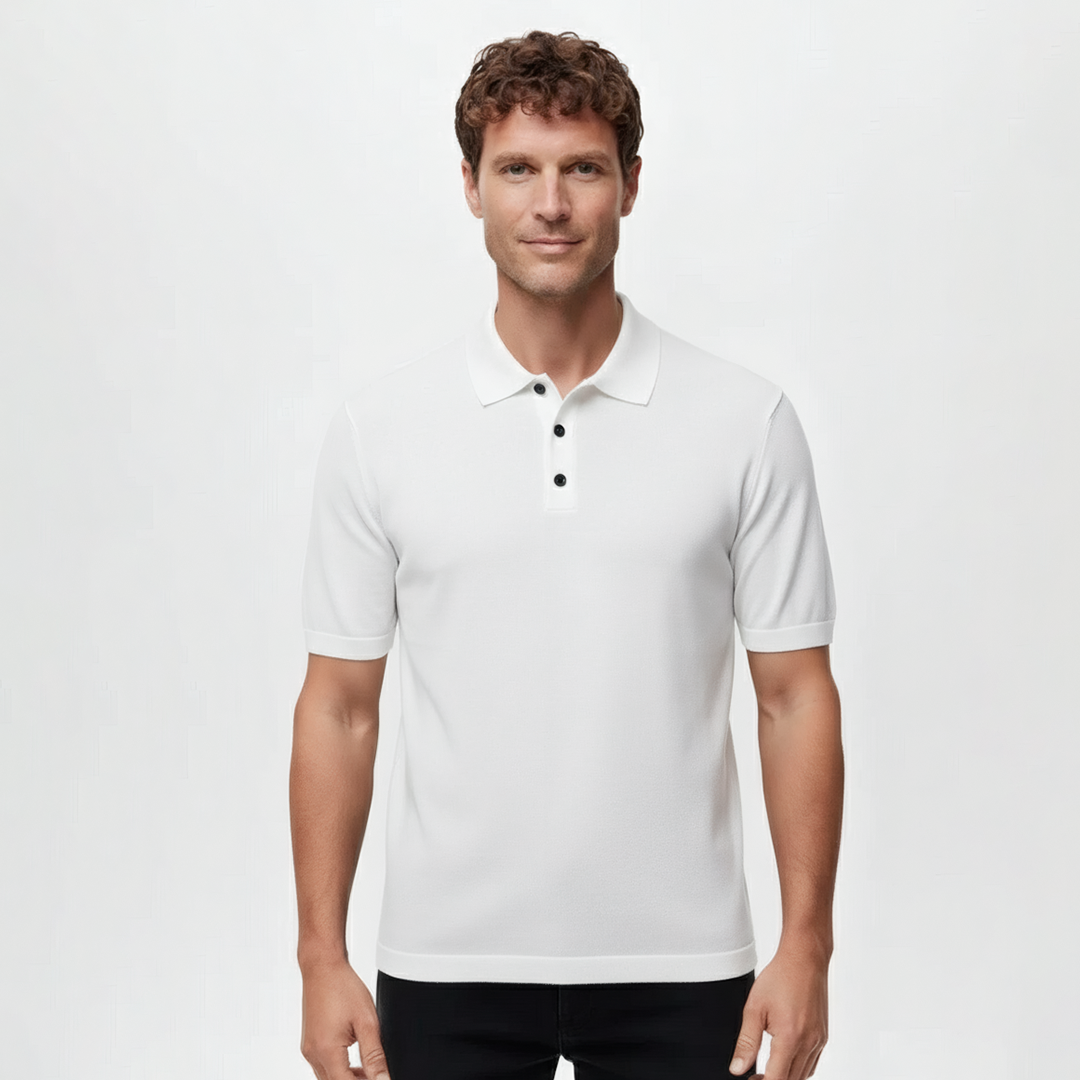 Camisa Polo Masculina - Seda Gelo