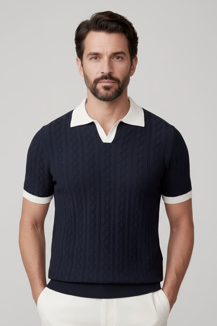 Camisa Polo Masculina - Tricot