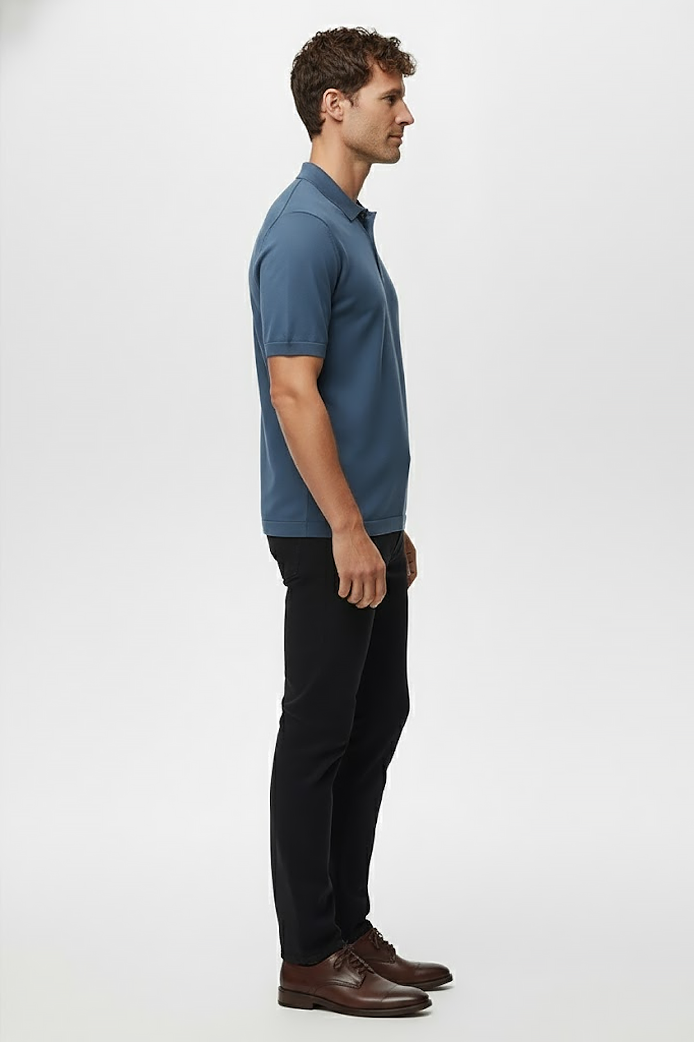 Camisa Polo Masculina - Seda Gelo