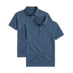 Conjunto - 2 Camisas Polo Seda Gelo