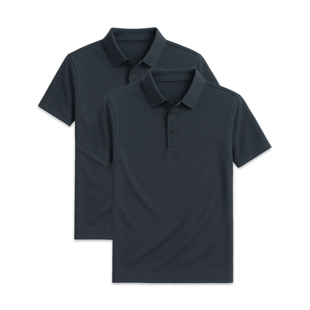 Conjunto - 2 Camisas Polo Seda Gelo