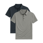 Conjunto - 2 Camisas Polo Seda Gelo